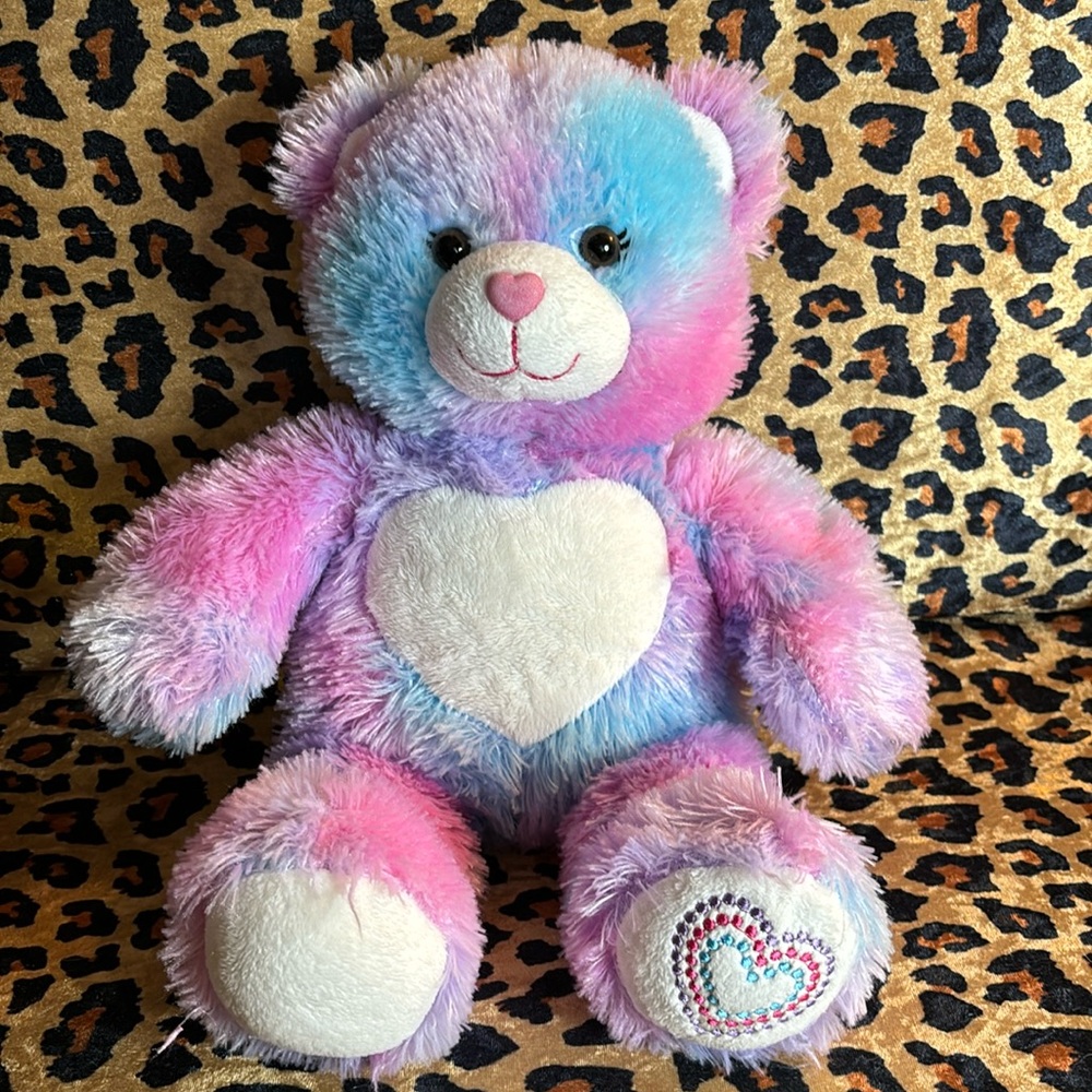 Build-A-Bear Forever Hearts with push button paw “meow”.